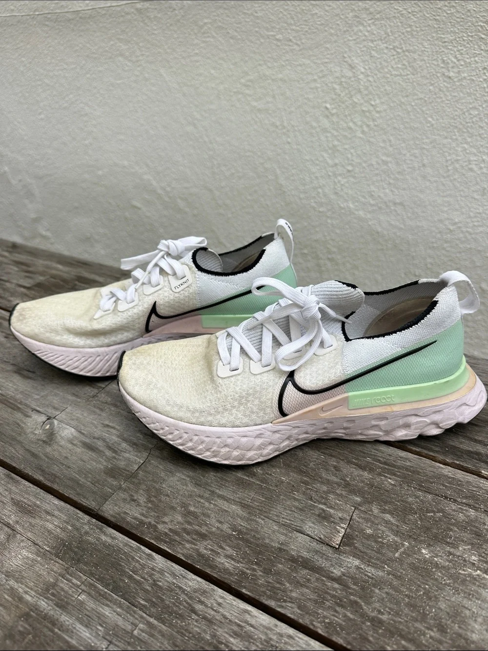 Nike Women's Running Shoes - White, Mint & Pale Pink